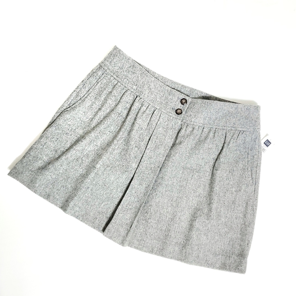 NWT Gap gray wool blend skirt